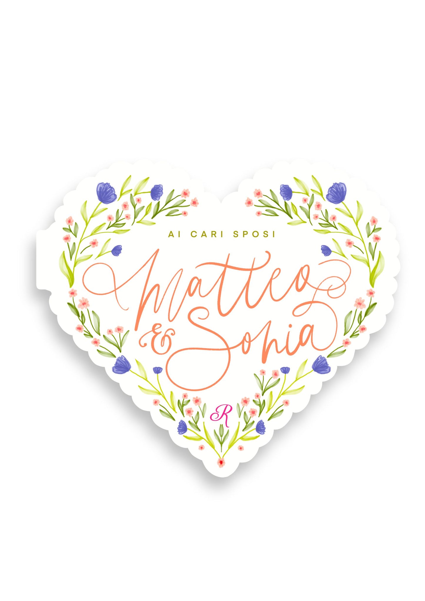 Biglietto personalizzato di auguri matrimonio