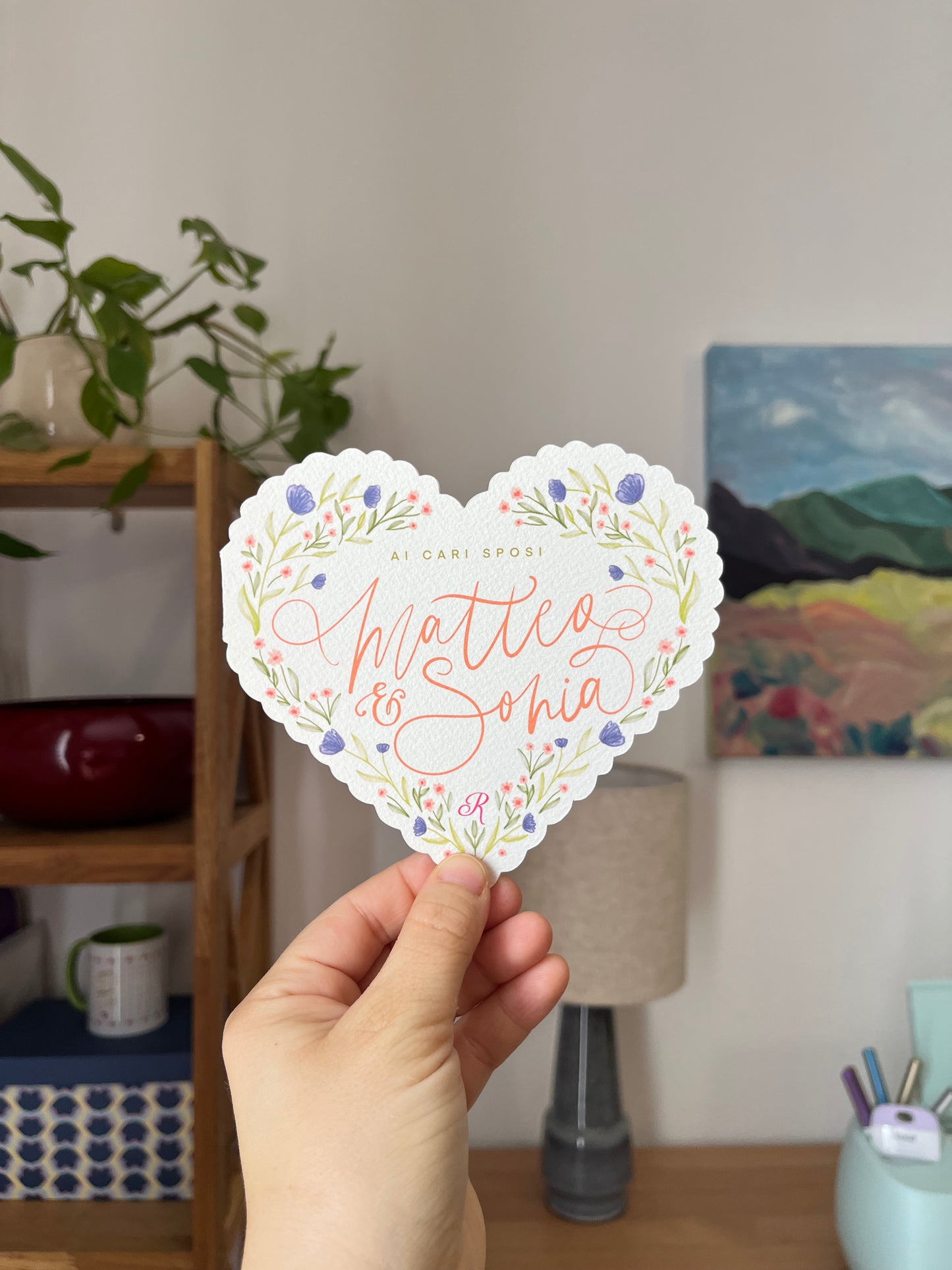 Biglietto personalizzato di auguri matrimonio